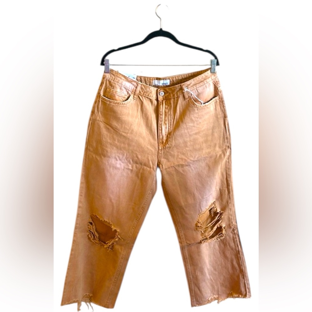 Vervet Josie Crop Flare Jean High Rise Fit Ginger Womens Size 31 - Picture 3 of 15